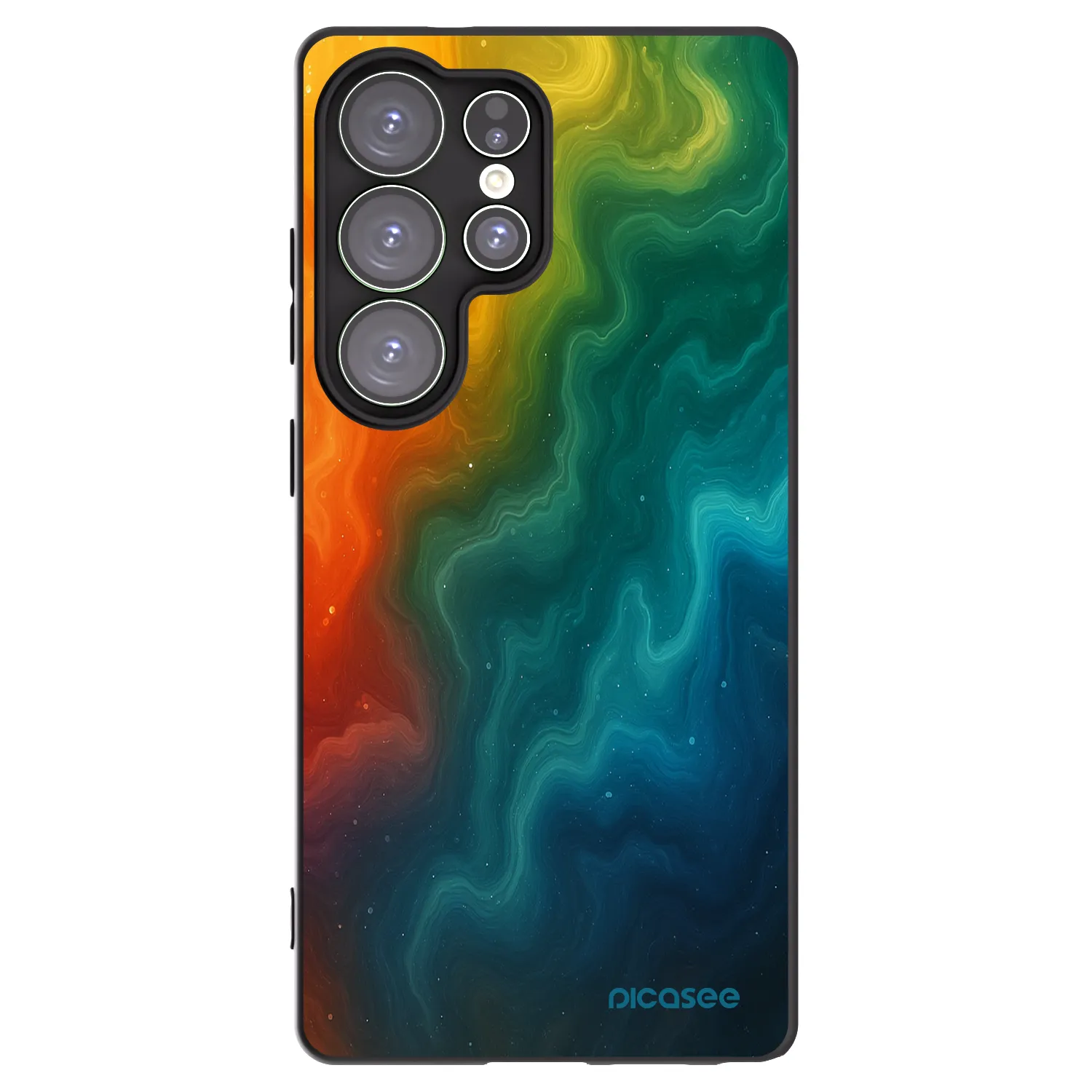 Picasee Μαύρη θήκη σιλικόνης για Samsung Galaxy S25 Ultra 5G - Solar
