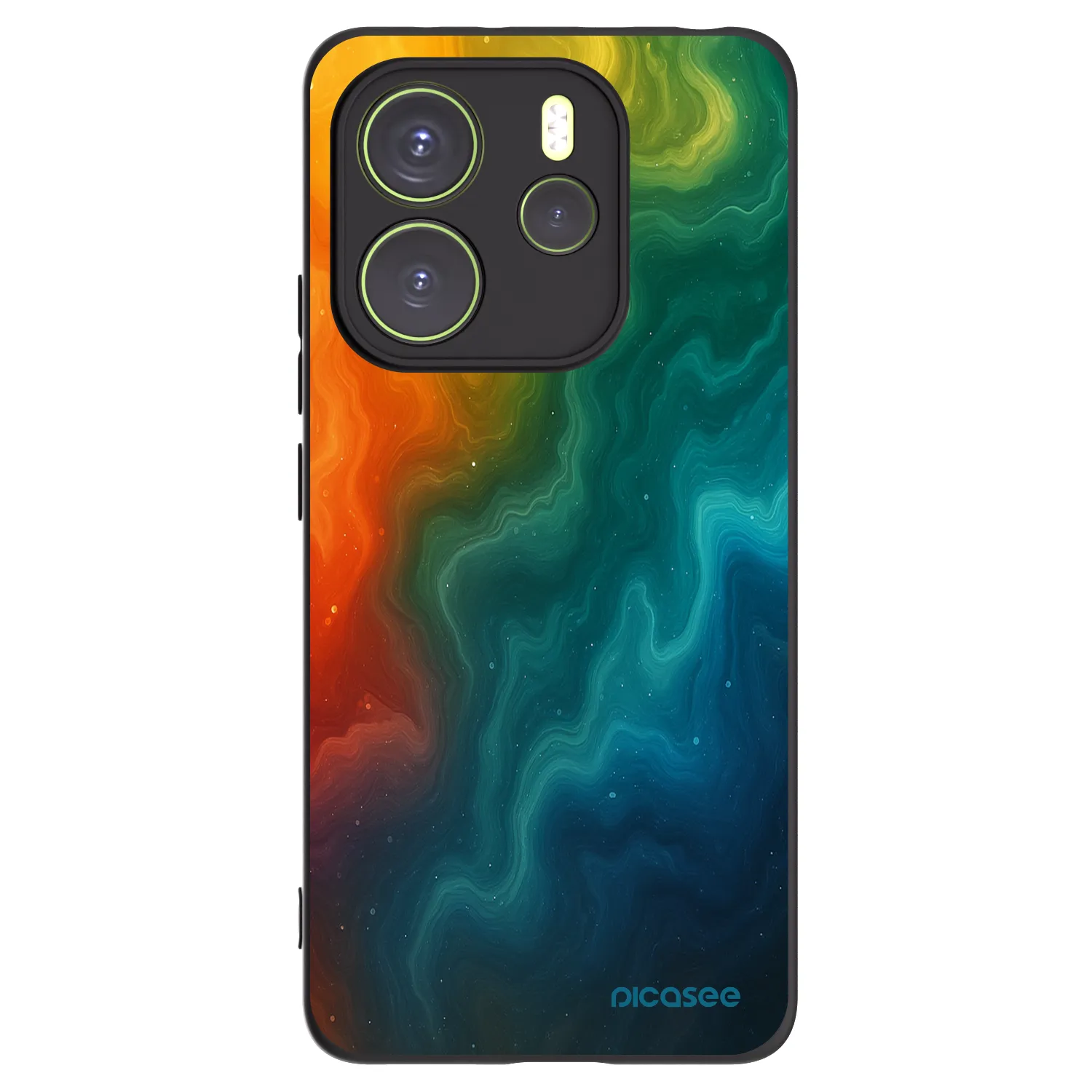 Picasee Μαύρη θήκη σιλικόνης για Xiaomi Redmi Note 14 4G - Solar