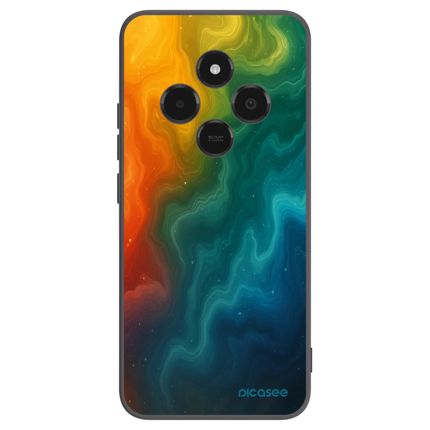 Picasee Μαύρη θήκη σιλικόνης για Xiaomi Poco C75 - Solar