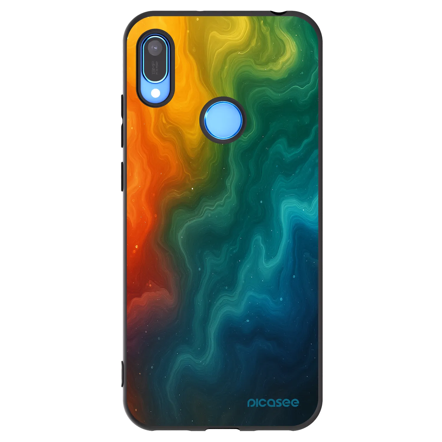 Picasee Μαύρη θήκη σιλικόνης για Huawei Y6 2019 - Solar