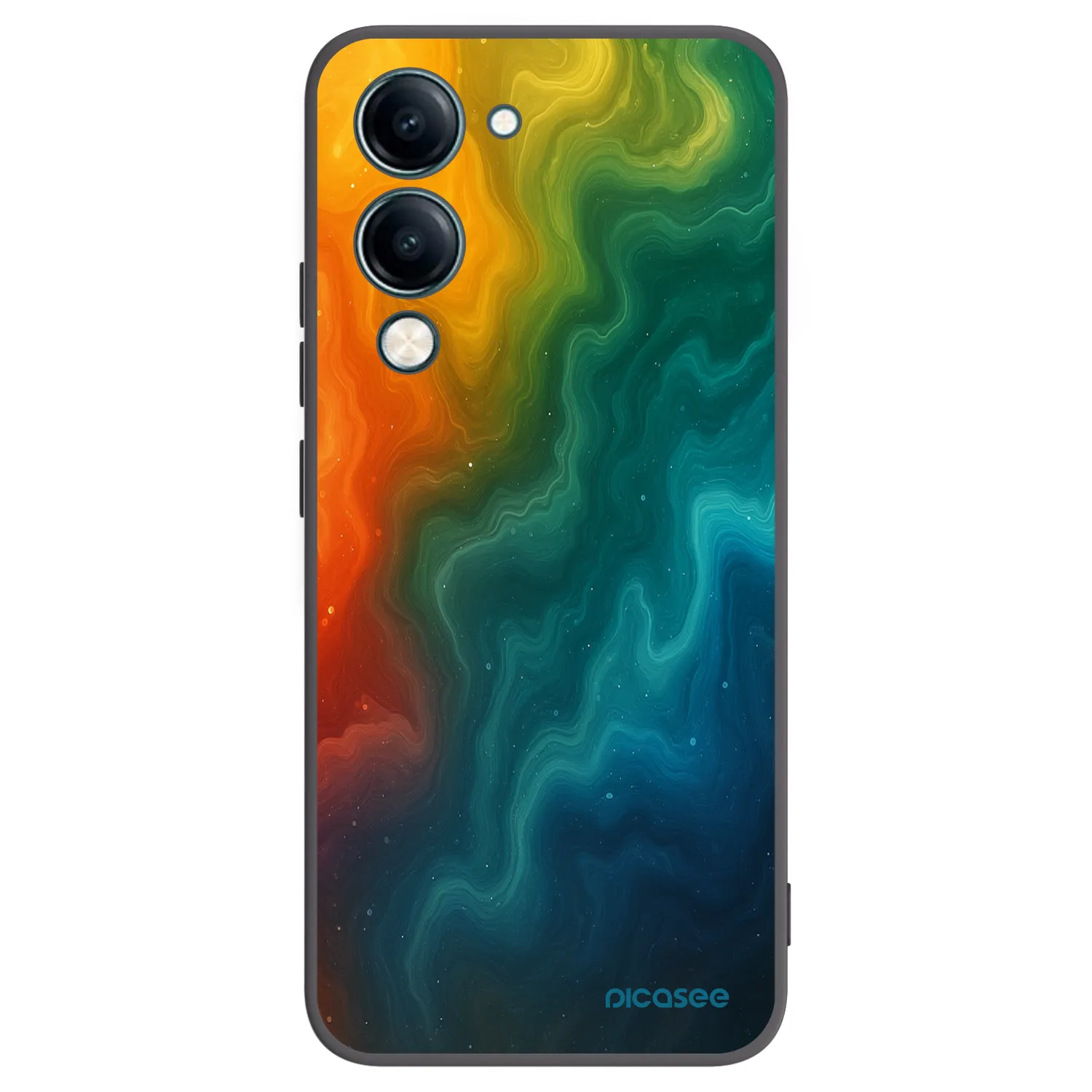 Picasee Μαύρη θήκη σιλικόνης για Vivo Y29s 5G - Solar
