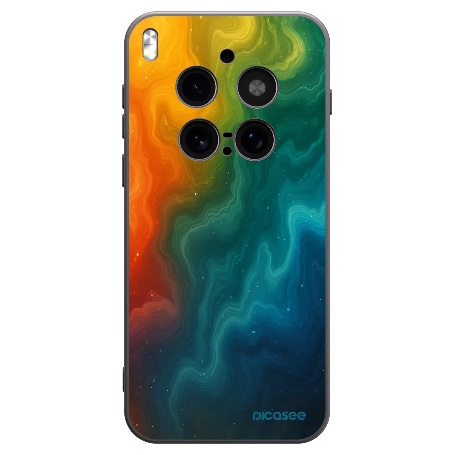 Picasee Μαύρη θήκη σιλικόνης για Vivo X300 Pro - Solar