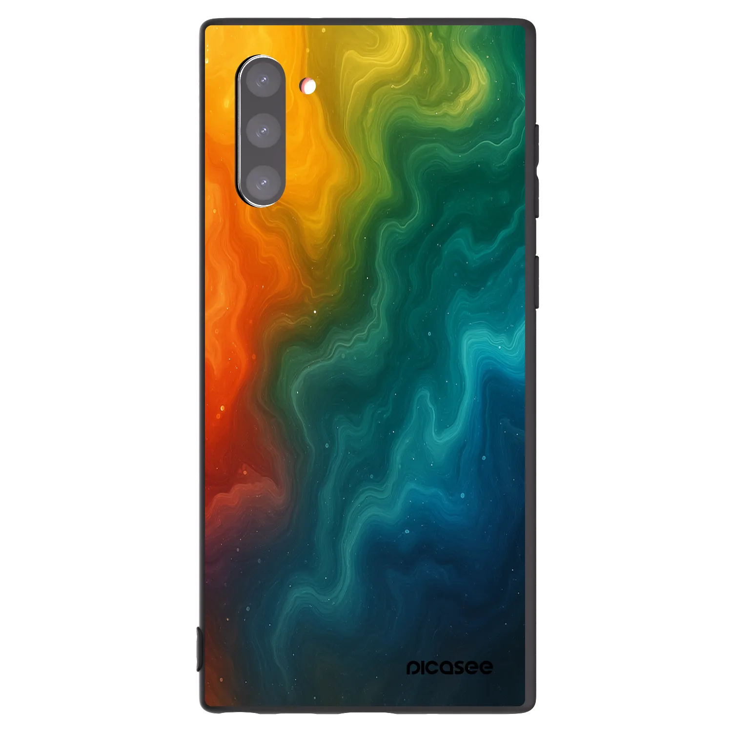 Picasee Μαύρη θήκη σιλικόνης για Samsung Galaxy Note 10 N970F - Solar
