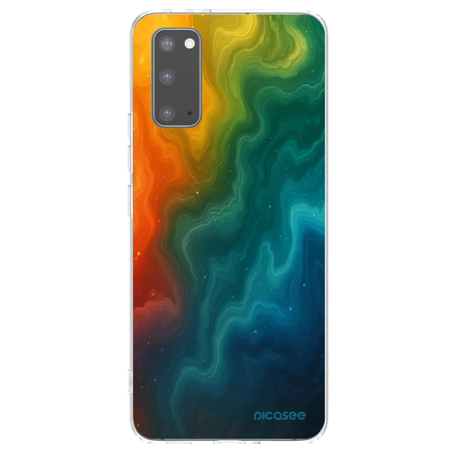 Picasee διαφανής θήκη σιλικόνης Samsung Galaxy S20 G980F - Solar