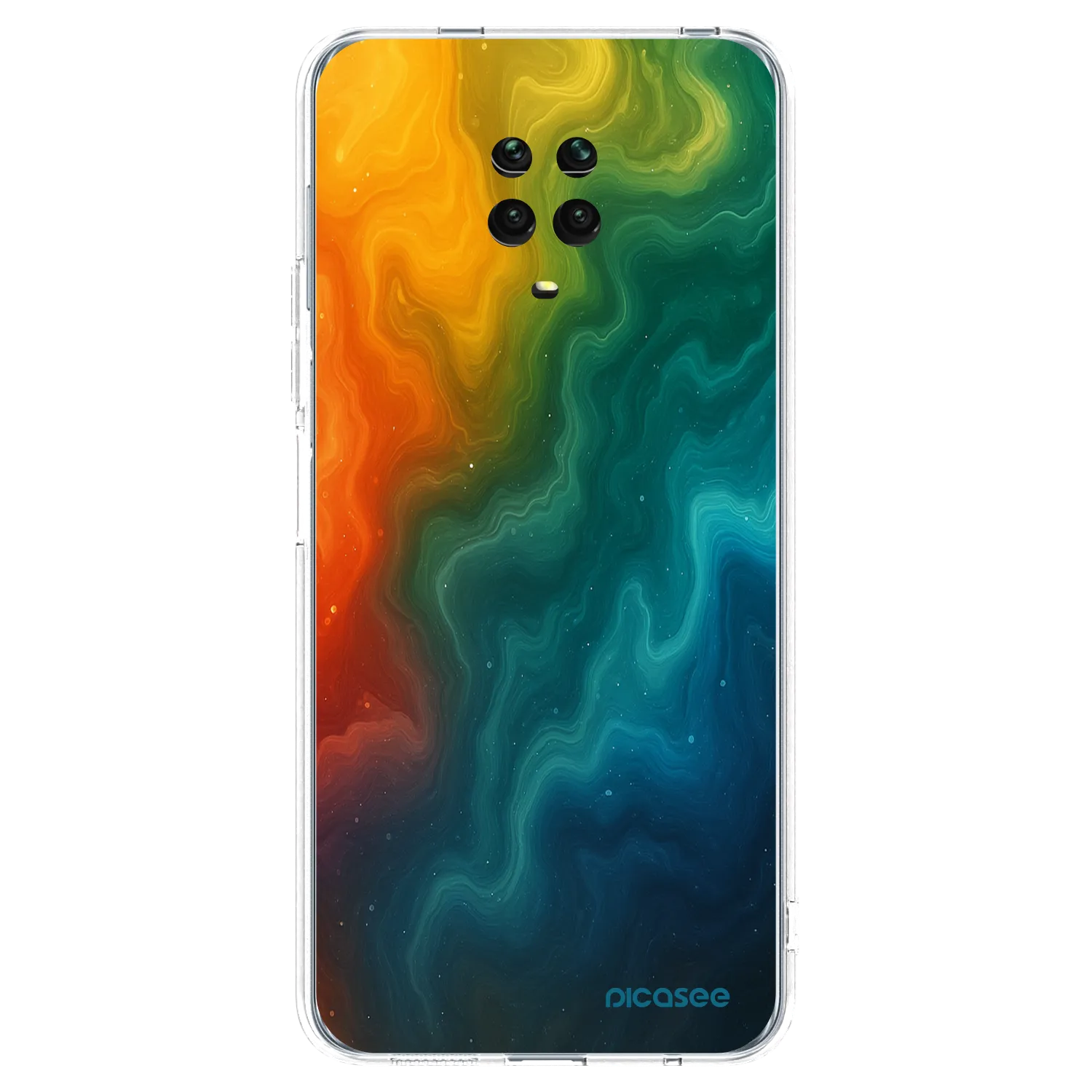 Picasee διαφανής θήκη σιλικόνης Xiaomi Redmi Note 9 Pro - Solar