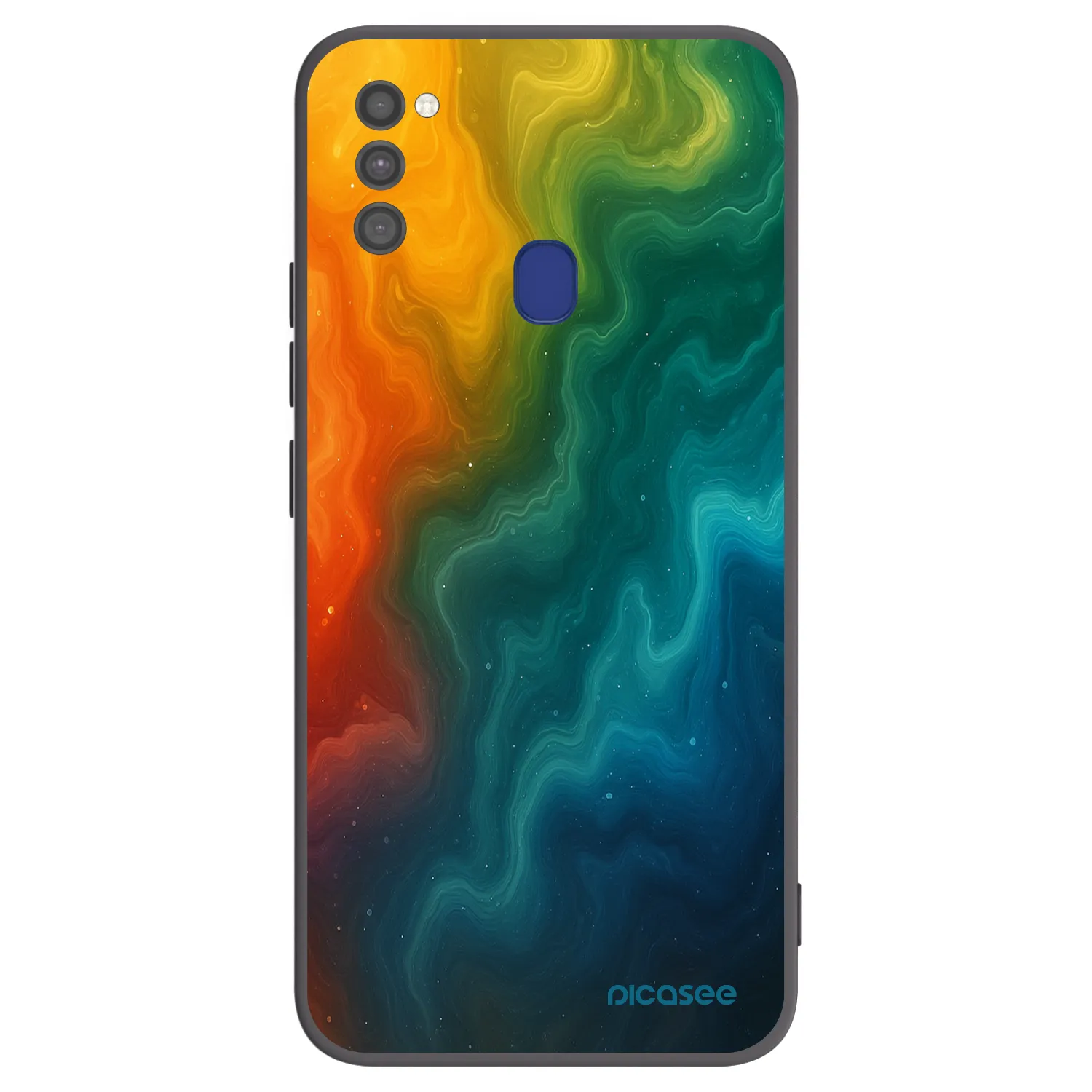 Picasee Μαύρη θήκη σιλικόνης για Samsung Galaxy M21 M215F - Solar
