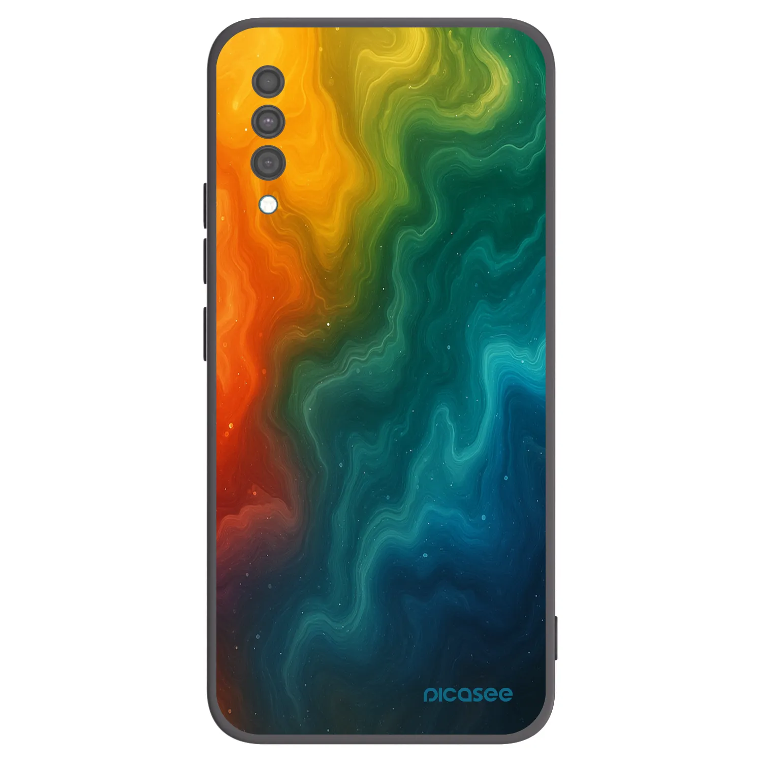 Picasee Μαύρη θήκη σιλικόνης για Samsung Galaxy A30s A307F - Solar