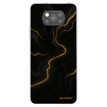 Picasee Μαύρη θήκη σιλικόνης για Xiaomi Poco X3 - Thunder