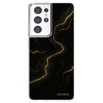 Picasee διαφανής θήκη σιλικόνης Samsung Galaxy S21 Ultra 5G G998B - Thunder