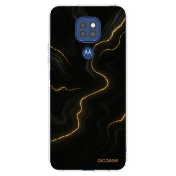 Picasee διαφανής θήκη σιλικόνης Motorola Moto G9 Play - Thunder