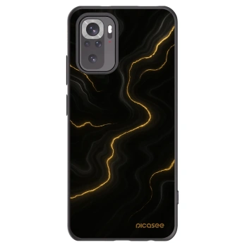 Picasee Μαύρη θήκη σιλικόνης για Xiaomi Redmi Note 10 - Thunder