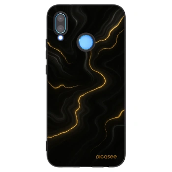 Picasee Μαύρη θήκη σιλικόνης για Huawei P20 Lite - Thunder