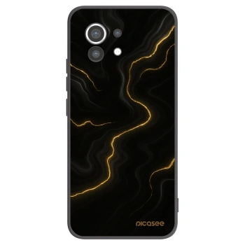 Picasee Μαύρη θήκη σιλικόνης για Xiaomi Mi 11 - Thunder