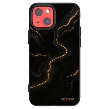 Picasee Μαύρη θήκη σιλικόνης για Apple iPhone 13 mini - Thunder