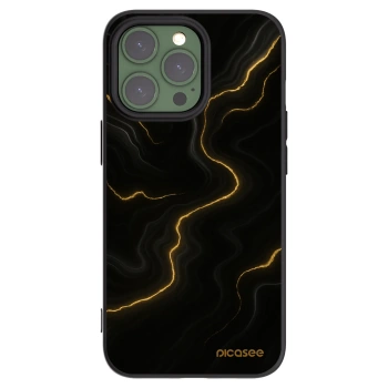Picasee Μαύρη θήκη σιλικόνης για Apple iPhone 13 Pro - Thunder