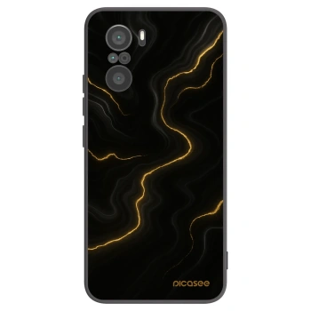 Picasee Μαύρη θήκη σιλικόνης για Xiaomi Poco F3 - Thunder