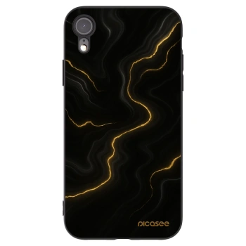 Picasee Μαύρη θήκη σιλικόνης για Apple iPhone XR - Thunder