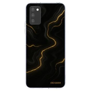 Picasee διαφανής θήκη σιλικόνης Samsung Galaxy A02s A025G - Thunder