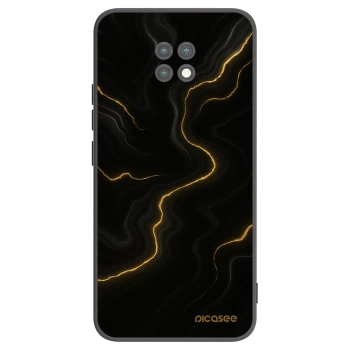 Picasee Μαύρη θήκη σιλικόνης για Xiaomi Redmi Note 9T - Thunder