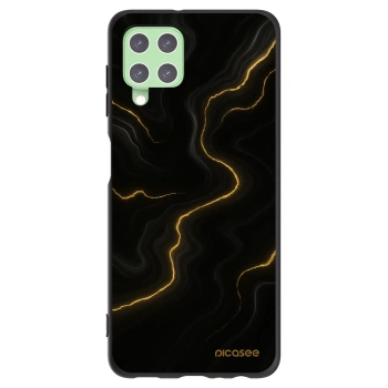 Picasee Μαύρη θήκη σιλικόνης για Samsung Galaxy A22 A225F 4G - Thunder