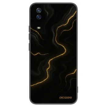 Picasee Μαύρη θήκη σιλικόνης για Vivo Y11s - Thunder