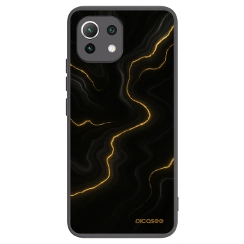 Picasee Μαύρη θήκη σιλικόνης για Xiaomi 11 Lite 5G NE - Thunder