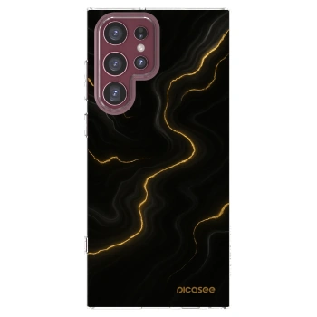 Picasee διαφανής θήκη σιλικόνης Samsung Galaxy S22 Ultra 5G - Thunder