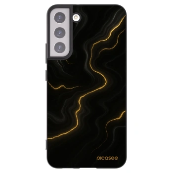 Picasee Μαύρη θήκη σιλικόνης για Samsung Galaxy S22+ 5G - Thunder