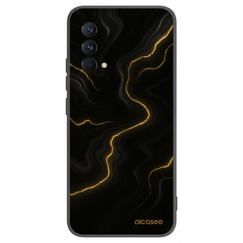 Picasee Μαύρη θήκη σιλικόνης για Realme GT Master Edition 5G - Thunder
