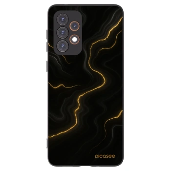 Picasee Μαύρη θήκη σιλικόνης για Samsung Galaxy A33 5G A336 - Thunder