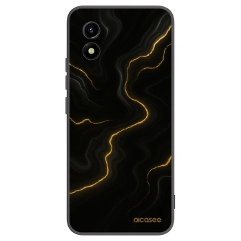 Picasee Μαύρη θήκη σιλικόνης για Vivo Y01 - Thunder