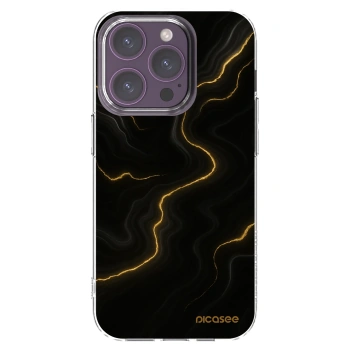 Picasee διαφανής θήκη σιλικόνης Apple iPhone 14 Pro - Thunder