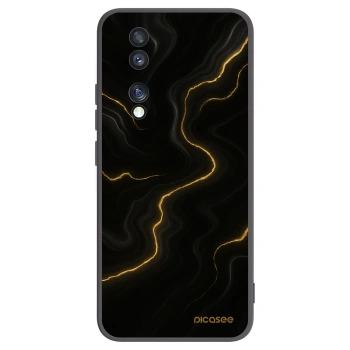 Picasee Μαύρη θήκη σιλικόνης για Honor 70 - Thunder