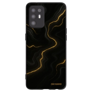 Picasee Μαύρη θήκη σιλικόνης για OPPO A94 5G - Thunder