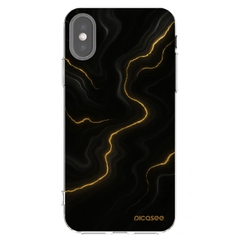 Picasee διαφανής θήκη σιλικόνης Apple iPhone X/XS - Thunder