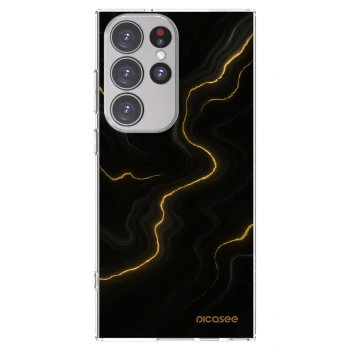 Picasee διαφανής θήκη σιλικόνης Samsung Galaxy S23 Ultra 5G - Thunder