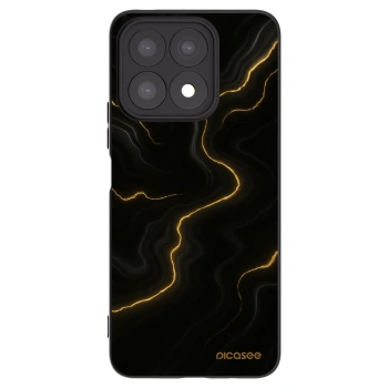 Picasee Μαύρη θήκη σιλικόνης για Honor X8a - Thunder