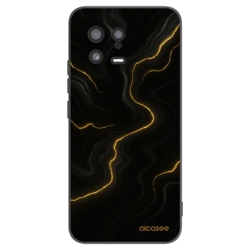 Picasee Μαύρη θήκη σιλικόνης για Xiaomi 13 - Thunder