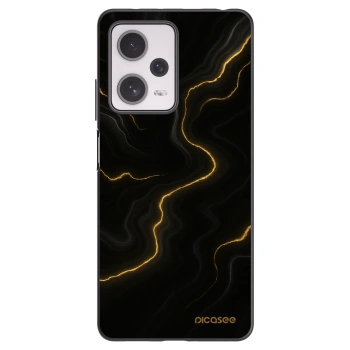 Picasee Μαύρη θήκη σιλικόνης για Xiaomi Redmi Note 12 Pro+ 5G - Thunder