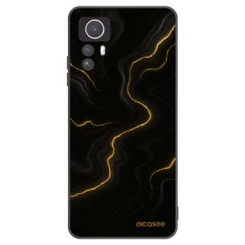 Picasee Μαύρη θήκη σιλικόνης για Xiaomi Redmi Note 12S - Thunder
