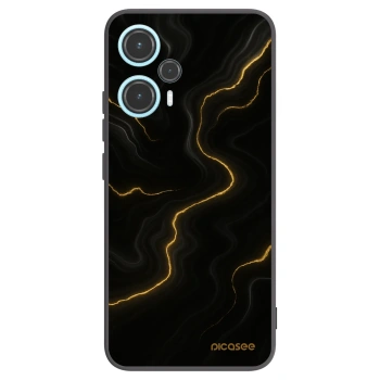 Picasee Μαύρη θήκη σιλικόνης για Xiaomi Poco F5 - Thunder