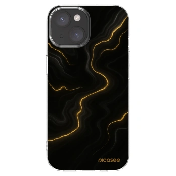 Picasee διαφανής θήκη σιλικόνης Apple iPhone 15 - Thunder