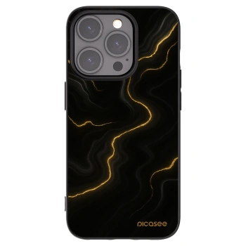 Picasee Μαύρη θήκη σιλικόνης για Apple iPhone 15 Pro - Thunder