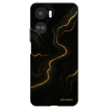 Picasee Μαύρη θήκη σιλικόνης για Honor 90 Lite 5G - Thunder
