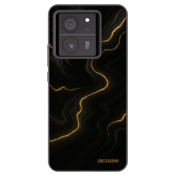 Picasee Μαύρη θήκη σιλικόνης για Xiaomi 13T - Thunder