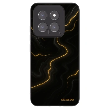 Picasee Μαύρη θήκη σιλικόνης για Xiaomi 14 - Thunder