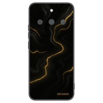 Picasee Μαύρη θήκη σιλικόνης για Realme 11 Pro+ - Thunder