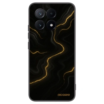 Picasee Μαύρη θήκη σιλικόνης για Xiaomi Poco X6 Pro - Thunder