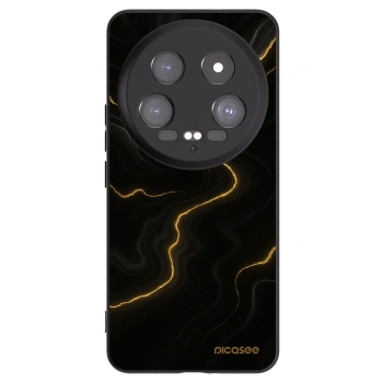 Picasee Μαύρη θήκη σιλικόνης για Xiaomi 14 Ultra - Thunder