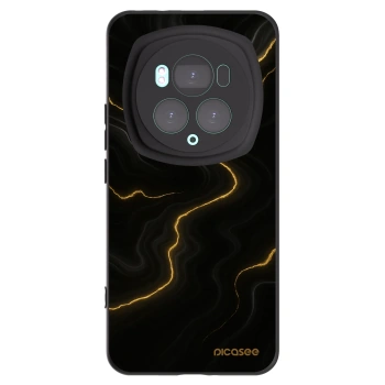 Picasee Μαύρη θήκη σιλικόνης για Honor Magic6 Pro - Thunder